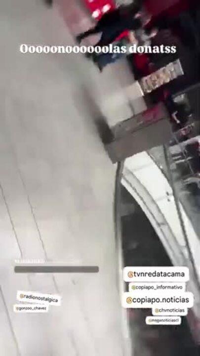 Shoppers Evacuate From Mall During Powerful Earthquake in Chile