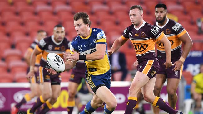 Shades of Teddy... Clint Gutherson stole the show for Parramatta. Picture: AAP