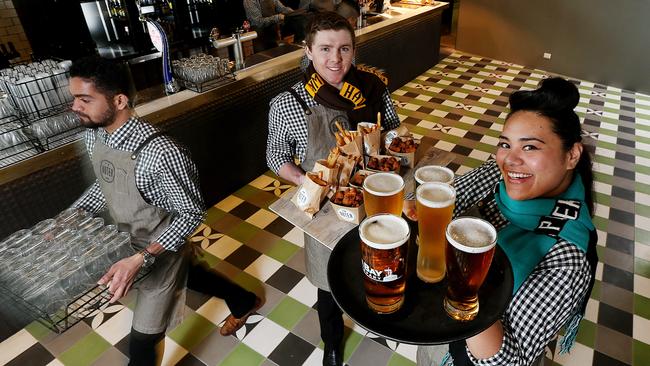 Dozens of bars are available at the MCG. Picture: Ian Currie