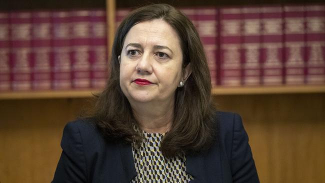 Queensland Premier Annastacia Palaszczuk is under pressure from the CFMEU over the $5.4bn Cross River Rail public transport project Picture: AAP