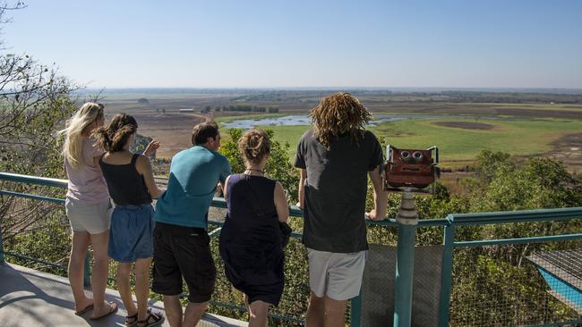 Visitors at the Window on the Wetlands. Picture: Shaana McNaught