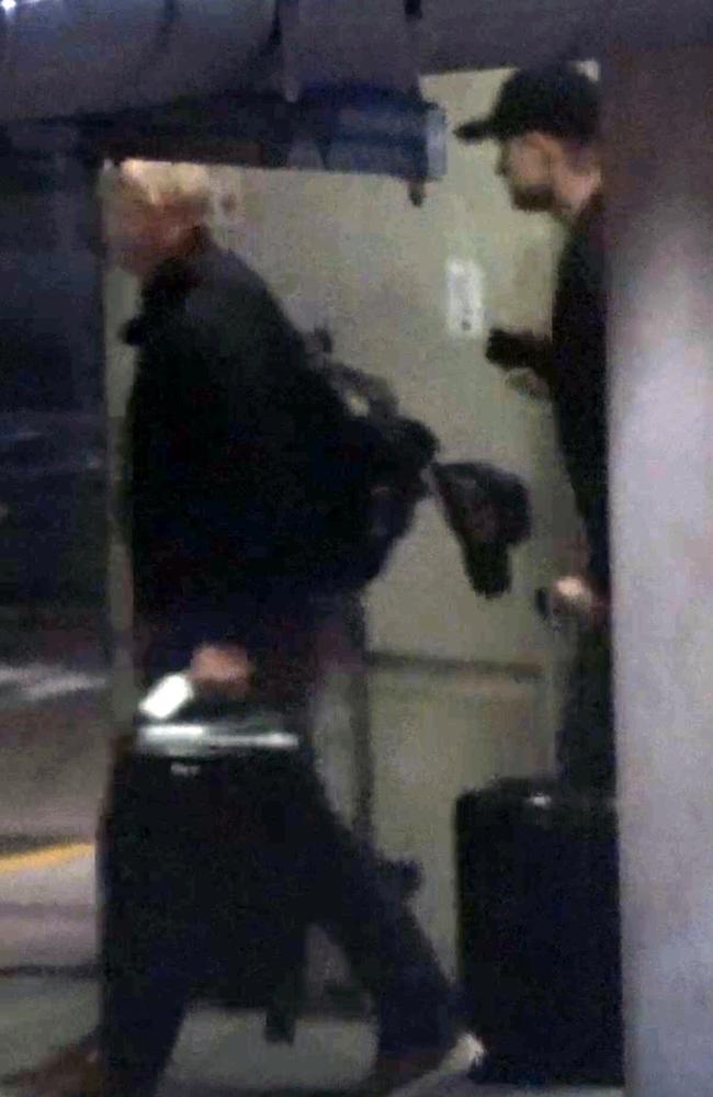 Harry was pictured landing back in LA. Picture: Backgrid