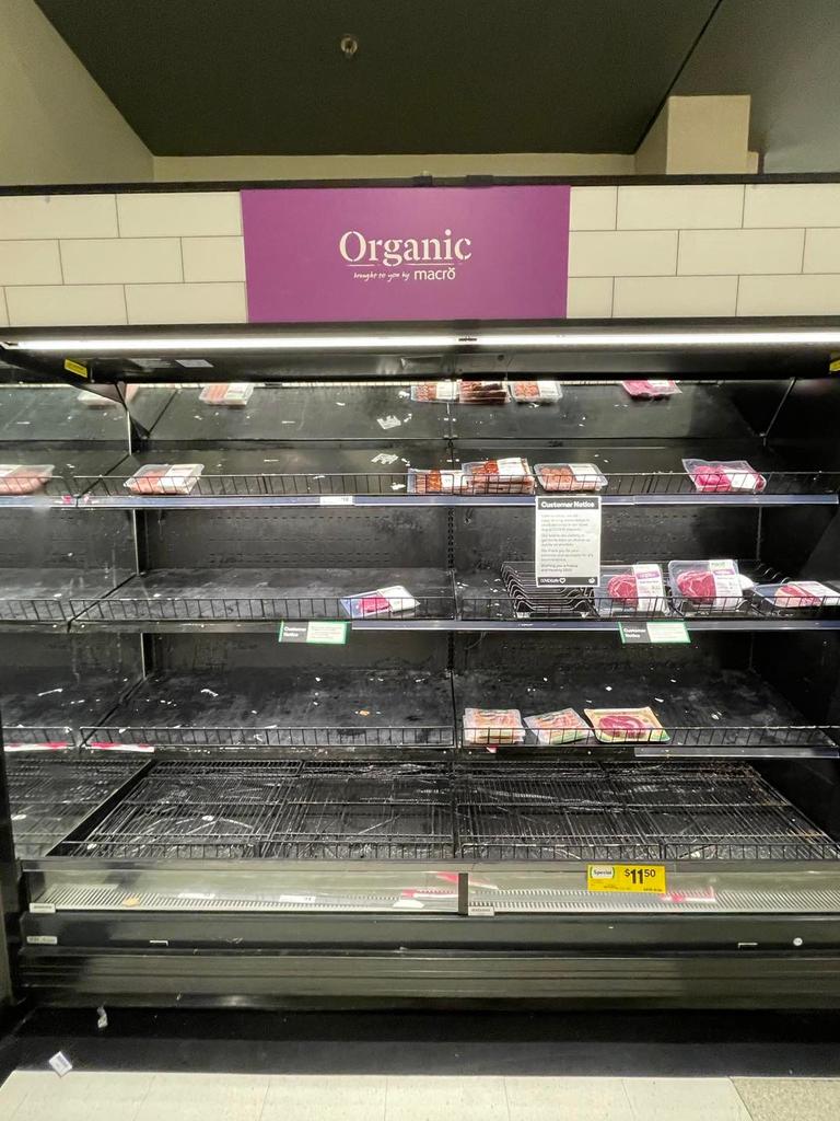 A supply chain crisis has left meat shelves at Woolworths Gasworks low on stock.