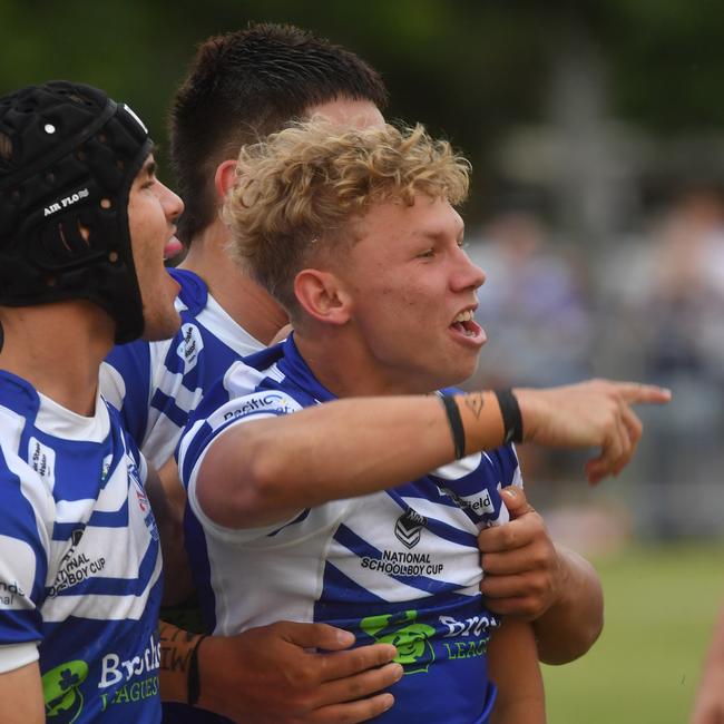 Aaron Payne Cup. Ignatius Park College against Kirwan High at Kirwan High. Try. Picture: Evan Morgan