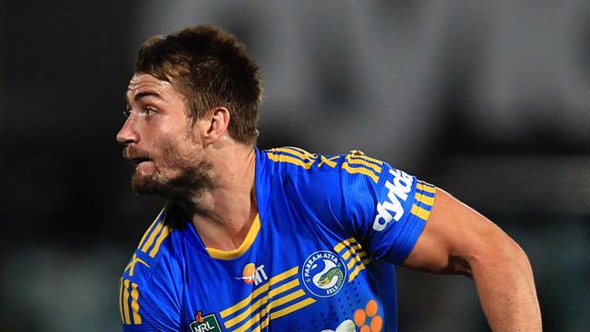 Eels Kieran Foran during the Parramatta Eels v Melbourne Storm NRL round 11 game at Pirtek Stadium., Penrith. Pic Jenny Evans