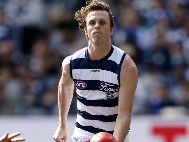 Max Holmes has known for a while that he wanted to remain at the Cats. Picture: Darrian Traynor/Getty Images