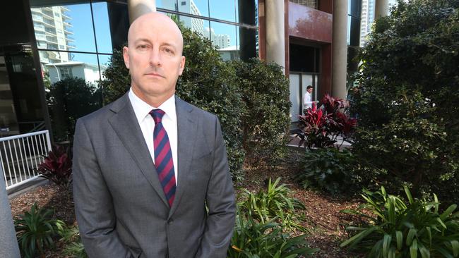 Gold Coast District Detective Inspector Chris Ahearn at the Surfers Paradise police station, following the suspicious death of a woman and the sudden death of a man in Labrador. Pic: Mike Batterham