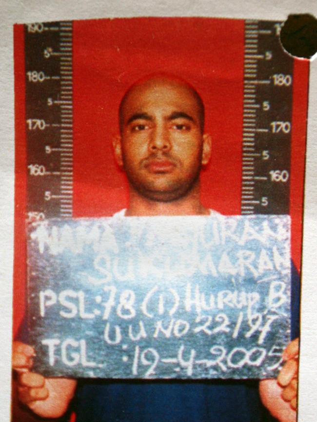 Myuran Sukumaran was arrested in April 2005.