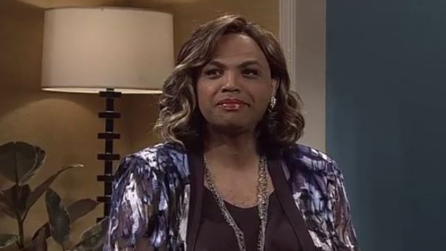 Barkley in character during one of SNL’s many sketches involving sports stars.