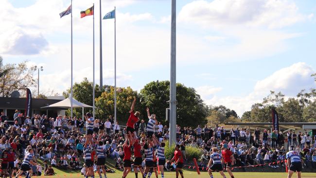 GPS First XV rugby action. Photo: Megan Condon.