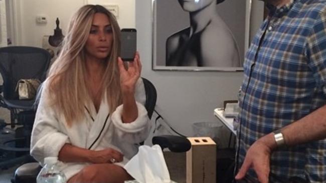Kim Kardashian back to blonde. Picture: Instagram