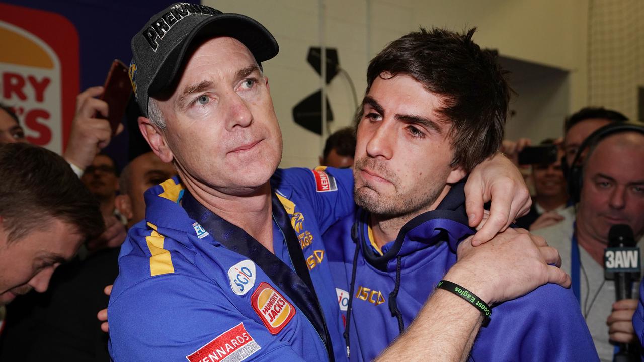 Senior Eagles think Andrew Gaff will leave for North Melbourne. (Photo by Michael Dodge/AFL Media/Getty Images)