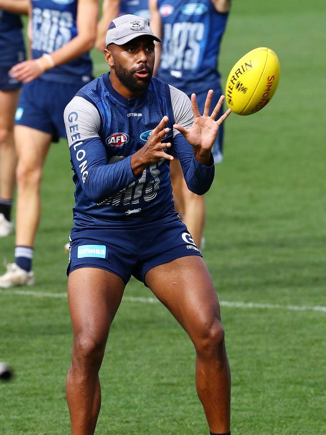 Esava Ratugolea was working his way back at training. Picture: Alison Wynd