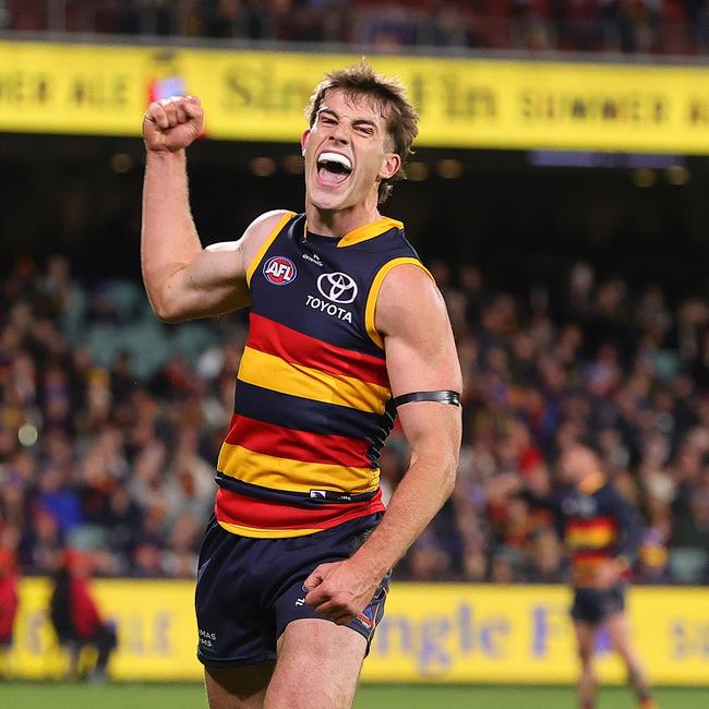 Billy Dowling from the Crows. Picture: Sarah Reed/AFL Photos via Getty Images