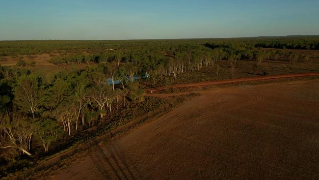 Land cleared at Claravale Station, near the Daly River.