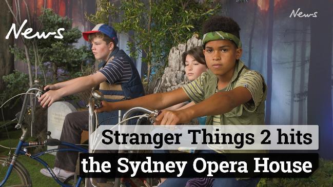 Stranger Things 2 launches at the Sydney Opera House