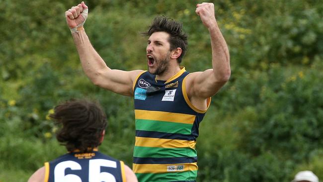 Jarrad Waite in action for St Kevin's. Picture: Hamish Blair