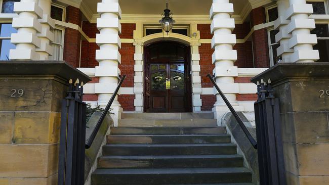 The Athenaeum Club on Davey Street, Hobart. Picture: SUPPLIED