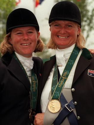 Equestrian champions Gillian Rolton with Wendy Schaeffer.