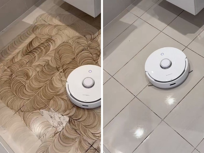 Effortless clean in action! Before vs. After using the Narwal Freo X Ultra—tackling dust, dirt, and hair with ease for spotless floors. Picture: TikTok/ @BestOnlineFinds