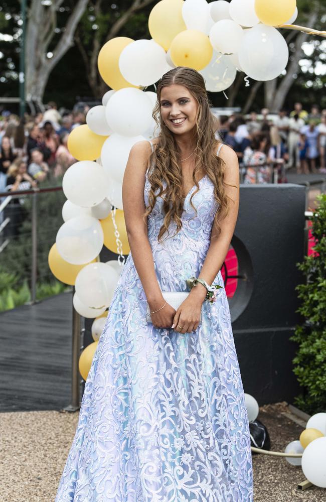 Mikaela Mayers at Centenary Heights State High School formal at Picnic Point, Friday, November 15, 2024. Picture: Kevin Farmer