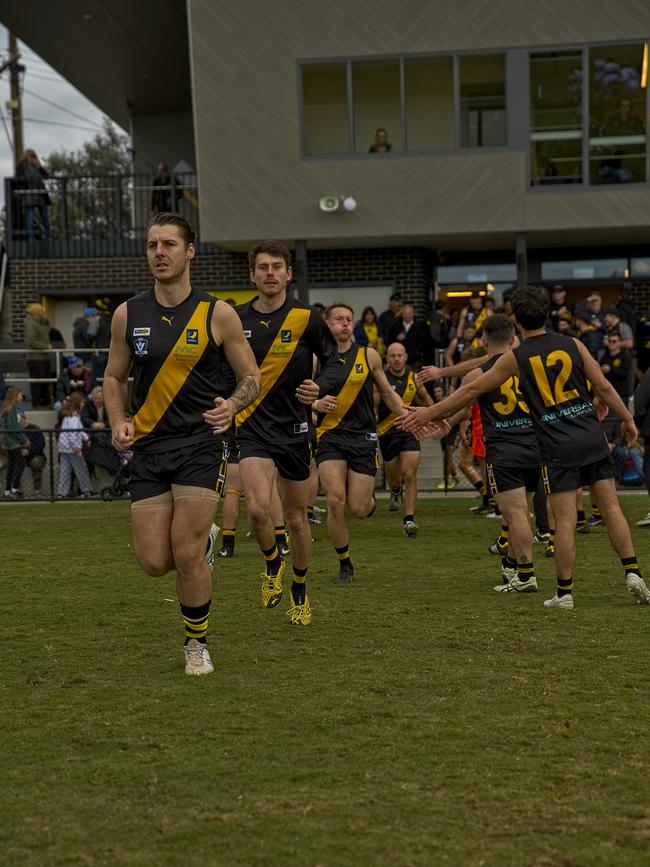 Seaford players take to the ground