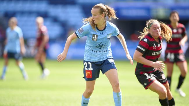 Shay Hollman in action for Sydney FC. Photo by Brett Hemmings/Getty Images