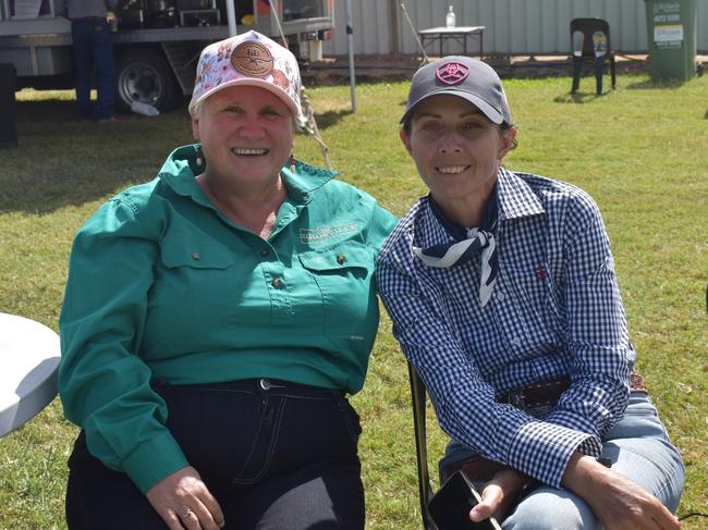 Yeppoon's Tracy Powell and Rockhampton's Julie Tron at the 23rd annual Paradise Lagoons Campdraft on May 10, 2025.