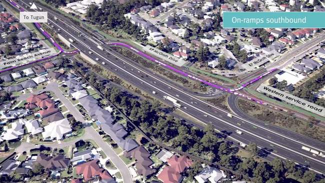 Gold Coast M1 upgrade Palm Beach to Tugun