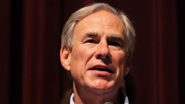 Governor Greg Abbott announced an anonymous donor will pay for the shooting victims’ funerals during a press conference on May 27. Picture: Michael M. Santiago/Getty Images/AFP.