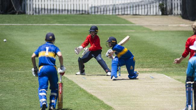 Fraser Judd bats for Toowoomba Grammar School.