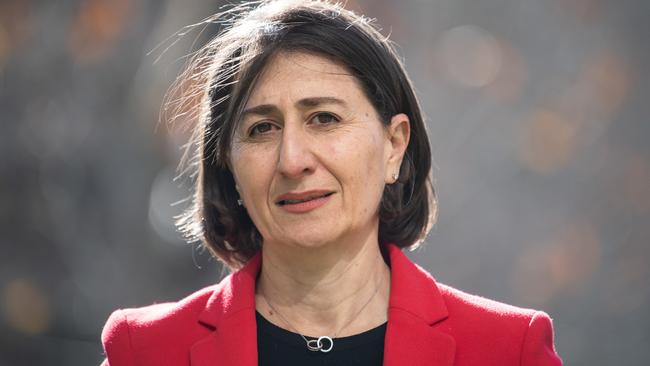 For a brief moment it seemed even Gladys Berejiklian got caught up in this very fashionable idea that wokeness is an antidote to the virus. Picture: AAP/James Gourley