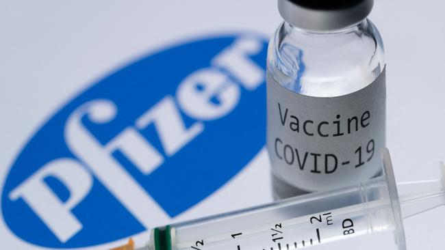 Pfizers Covid-19 vaccine achieved $US12.5bn in sales in the latest quarter. Picture: AFP