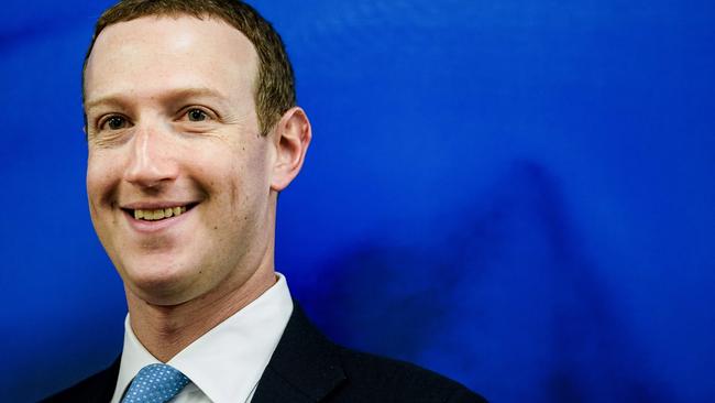 Mark Zuckerberg. Picture: Kenzo Tribouillard/AFP