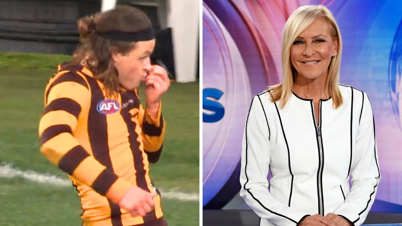 Nine presenter calls AFL livewire ‘disgrace’ after celebration act