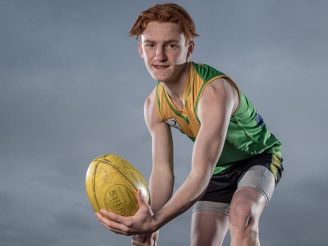 Bayswater footballer Ben White, 17 has won his eighth straight league best and fairest. Picture: Jake Nowakowski