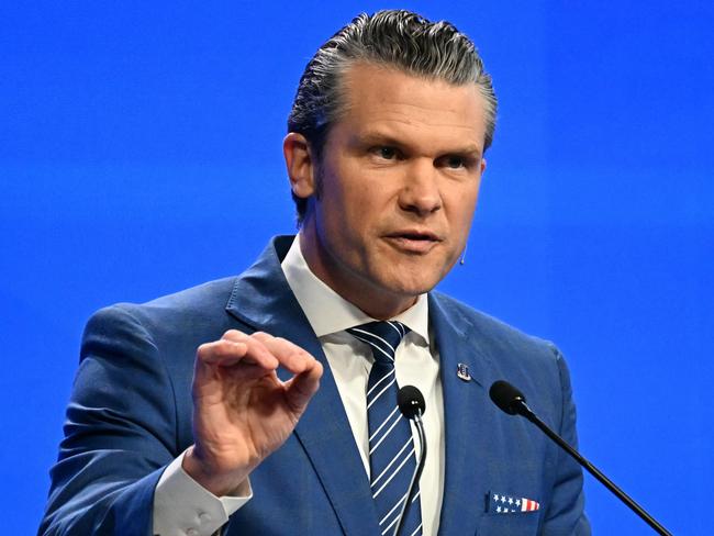 US Secretary of Defense Pete Hegseth. Picture: AFP