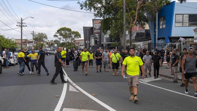 Angry family members and friends flocked to the scene. Picture: NCA NewsWire