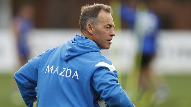 Alastair Clarkson says he couldn’t watch football during some weeks while taking time away from the sport. Picture: Darrian Traynor/Getty Images.