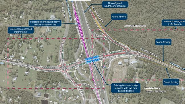 Transport and Main Roads have released the latest design plans for the Deception Bay interchange upgrade. Photo supplied for Redcliffe Herald