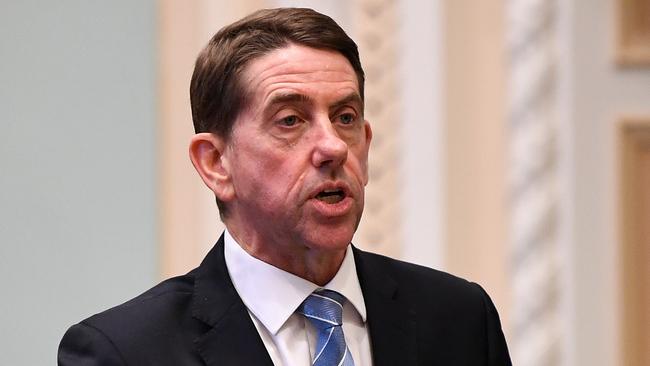 Queensland Treasurer Cameron Dick has seized on today’s GDP contraction to justify his state’s strict borders during the pandemic. Picture: NCA NewsWire/Dan Peled