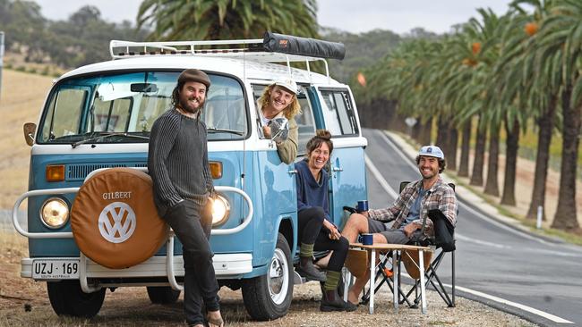 A family owned Kombi camping business has launched in the Barossa as the region’s five-day Vintage Festival kicks off. Picture: Tom Huntley