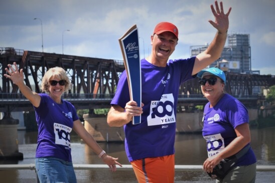 Rotary 100 Baton Relay launch at Memorial Park in Grafton