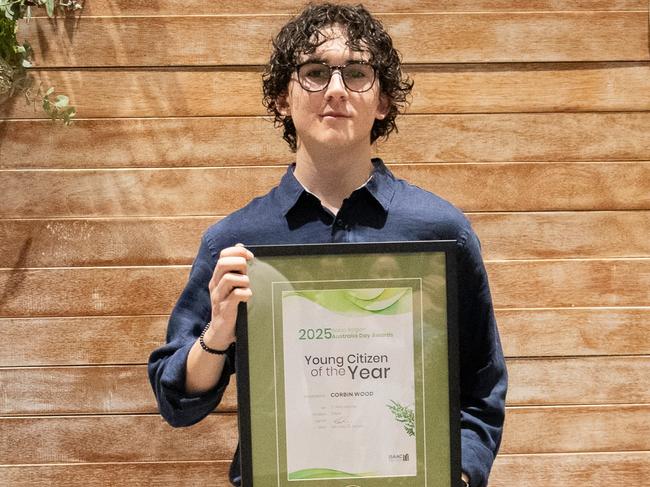 2025 Isaac Region Young Citizen of the Year Corbin Wood, Isaac Australia Day Awards Ceremony, January 24, 2025