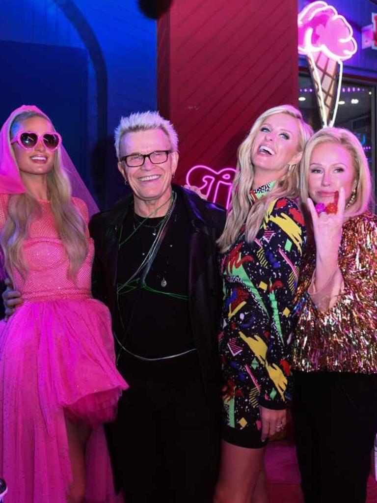 Paris Hilton celebrated her wedding carnival with some bright neon signs. Picture: Miles Diggs/ Shutterstock