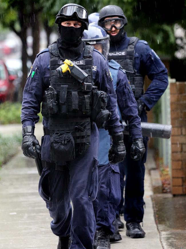 A number of police involved in the operation.