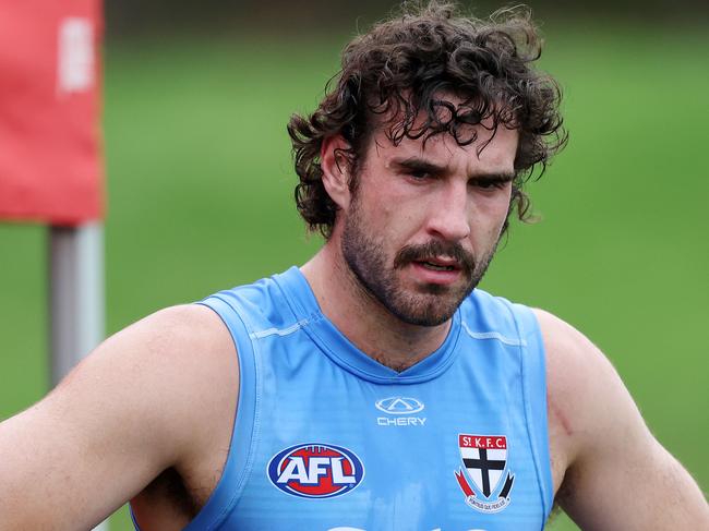 MELBOURNE, DECEMBER 6, 2024: St Kilda pre-season training at RSEA Park. Max King. Picture: Mark Stewart