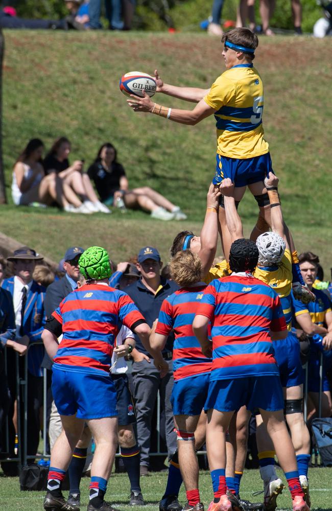 Downlands 16A vs TGS 16A. 2024 O'Callaghan Cup day at Downlands College. Photo by Nev Madsen