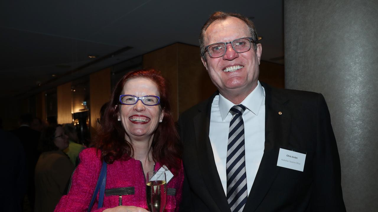 ATO commissioner Chris Jordan and Rebecca Maslen-Stannage, chair and senior partner at Herbert Smith Freehills John Feder/The Australian.