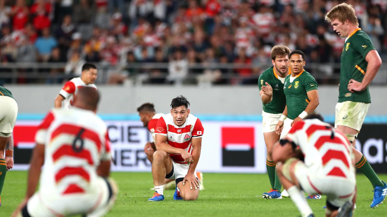 The Rugby World Cup South Africa End Japans Fairytale Run Daily Telegraph